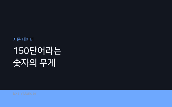 수능 영어 지문은 얼마나 긴가 — 150단어라는 숫자의 무게